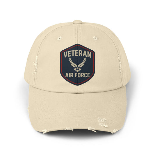 Distressed Hat - Airforce Veteran