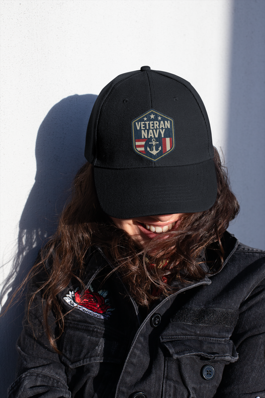 Distressed Hat - Navy Veteran
